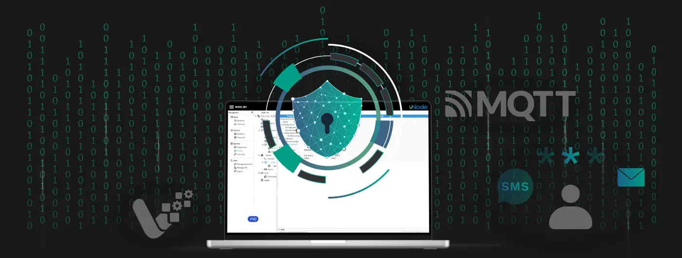 vNode OPC UA to MQTT security: SSL/TLS encryption, user authentication and digital certificates